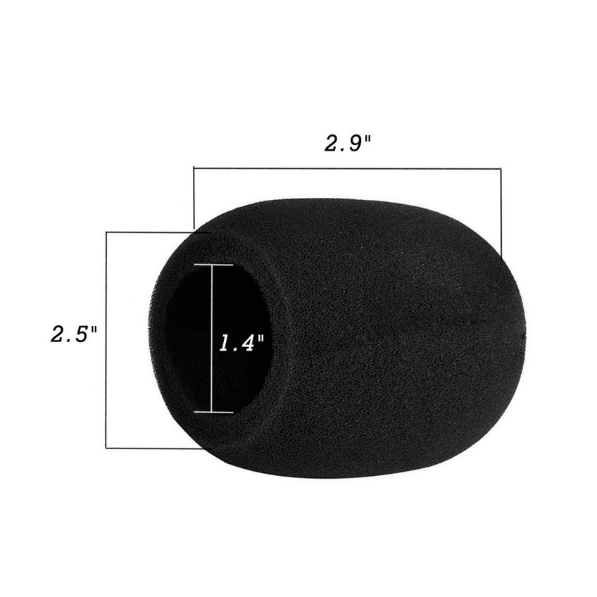 Capa De Microfone De Espuma, Pacote Com 5 Unidades Para Microfone Portátil Mudder - imagem 2