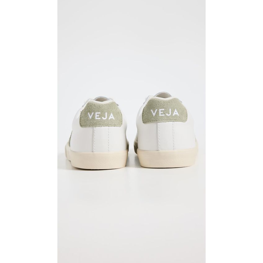 Tênis Feminino Veja Esplar Couro Branco Extra Prata 6 Us - imagem 4