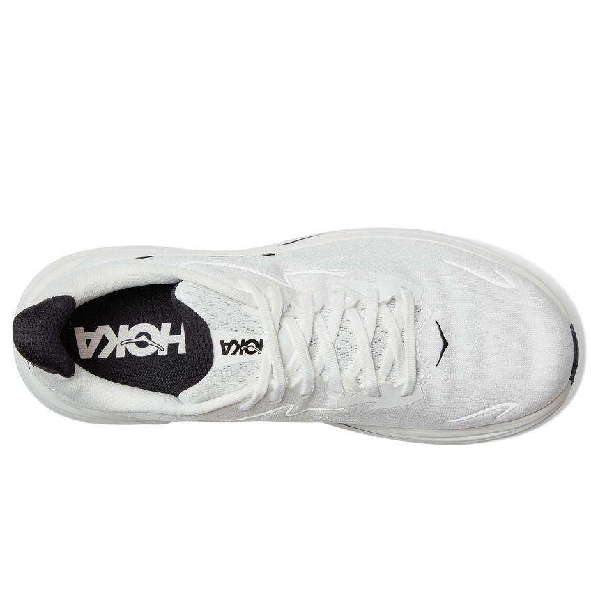 Tênis Hoka Clifton 10 Branco/Preto 10.5 Médio - imagem 2