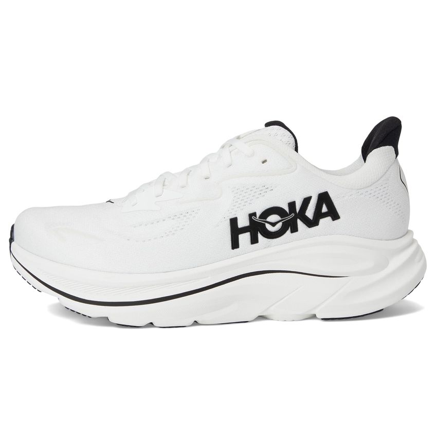 Tênis Hoka Clifton 10 Branco/Preto 10.5 Médio - imagem 4