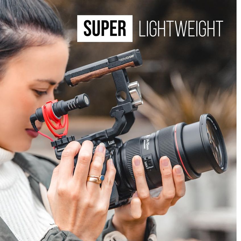 Microfone Rode VideoMicro Compact Na Câmera Preto - imagem 3