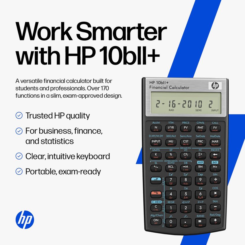 Calculadora Financeira HP 10bii+ Com Mais de 100 Funções e Estojo - imagem 3