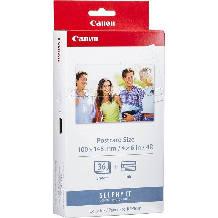 Conjunto De Tinta E Papel Fotográfico Canon Kp-36ip 4x6" (72 Folhas) - imagem 3