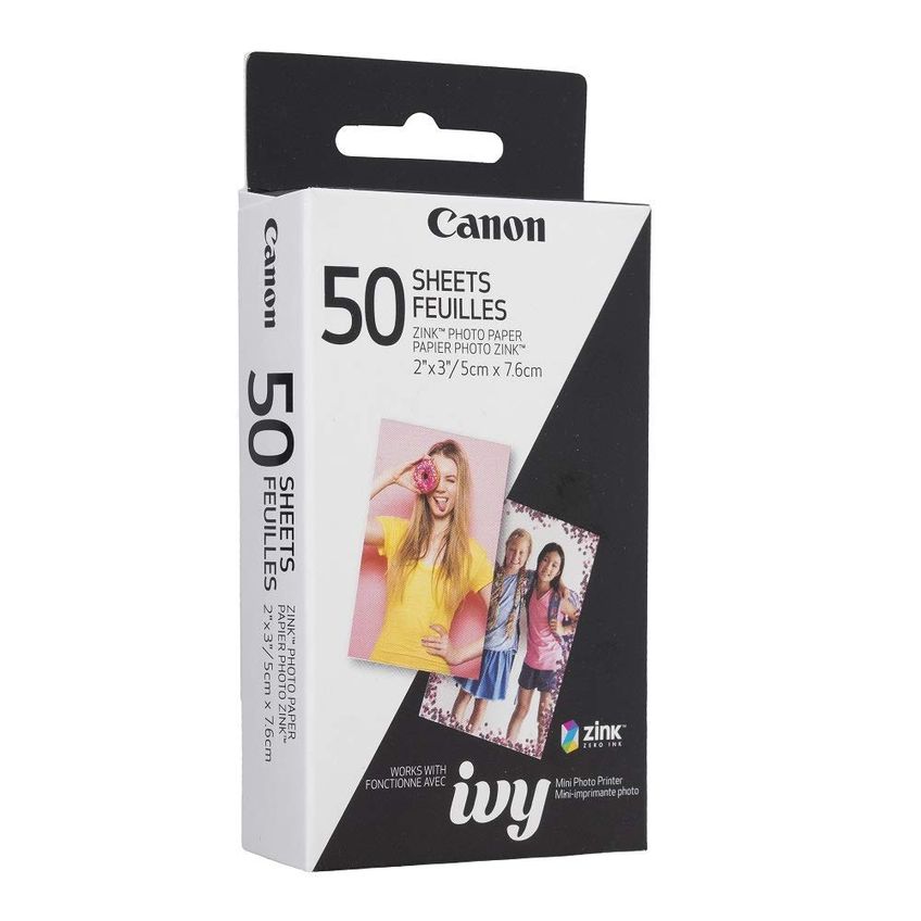 Pacote De Papel Fotográfico Canon Zink Para Filme Fotográfico, 50 Folhas - imagem 2