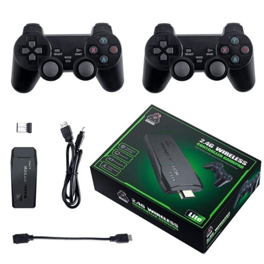 Vídeo Game Stick 4K 10.000 Jogos 2 Controles 2.4G Wireless - imagem 5