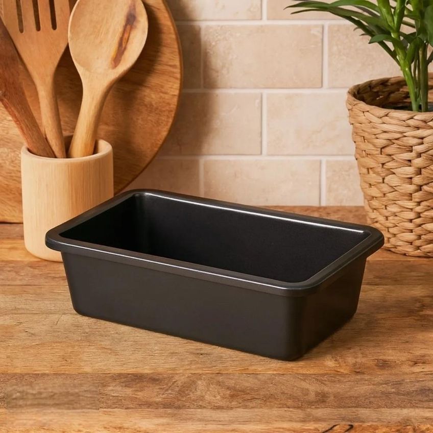Forma Para Pão Baker's Secret 23cm Retangular Antiaderente Em Aço Carbono Preto Bs10426 - imagem 3
