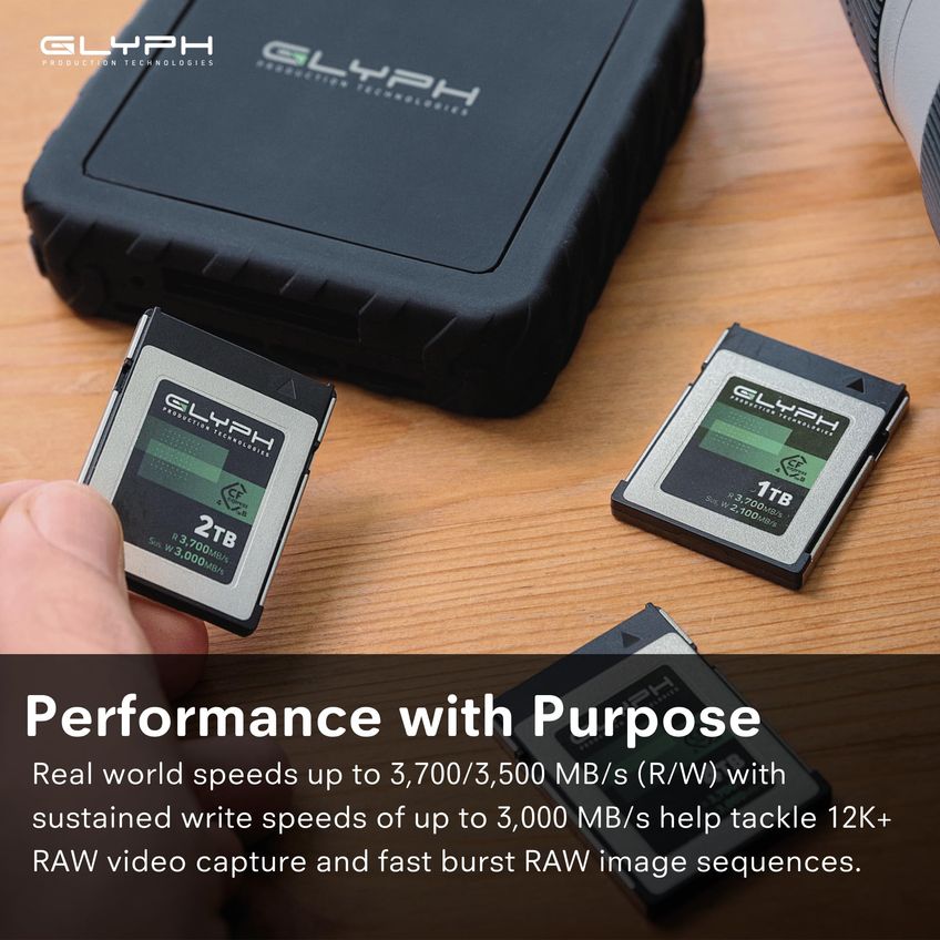 Cartão De Memória Glyph Capture+ CFexpress Tipo B 4.0 2 TB - imagem 3