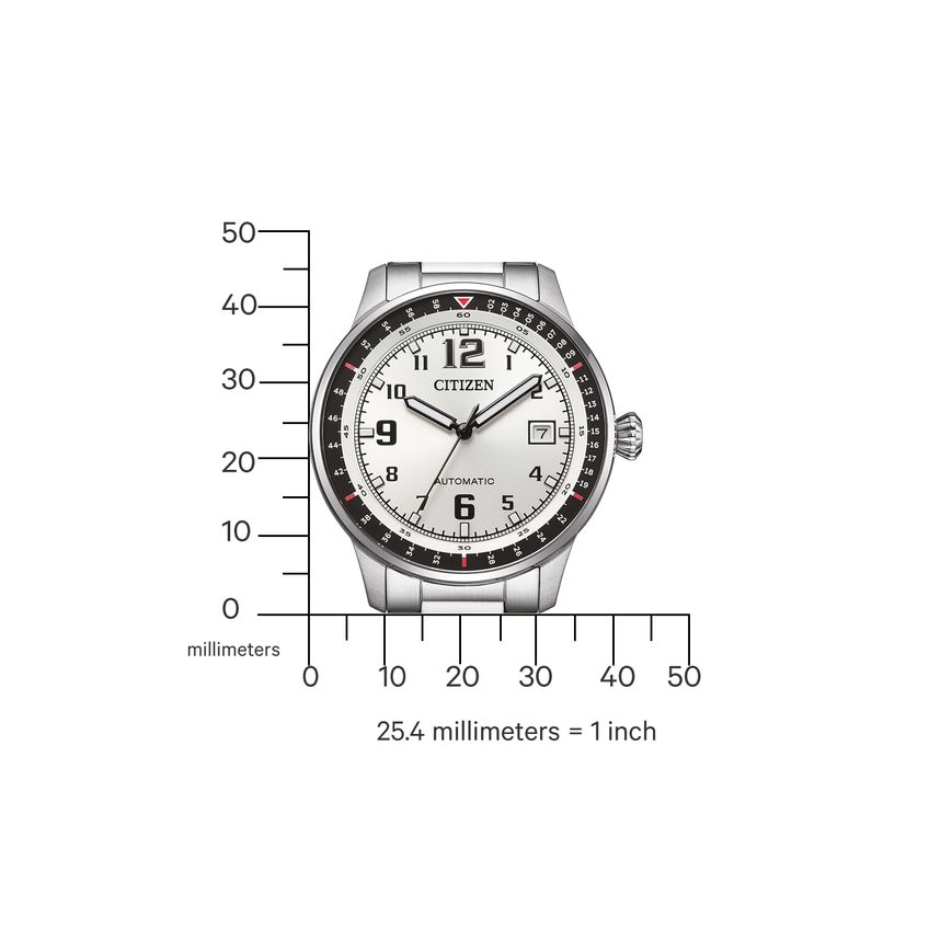 Relógio Masculino Citizen Nj0190-51a Automático Em Aço 40 mm - imagem 4