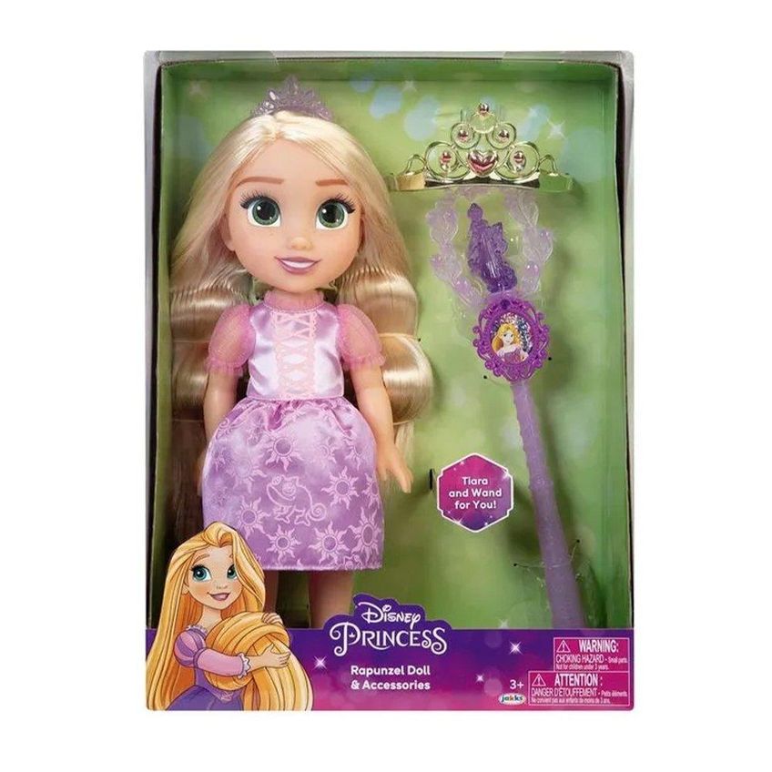 Boneca Multikids Princesa Da Disney Rapunzel Com Varinha E Tiara - imagem 2