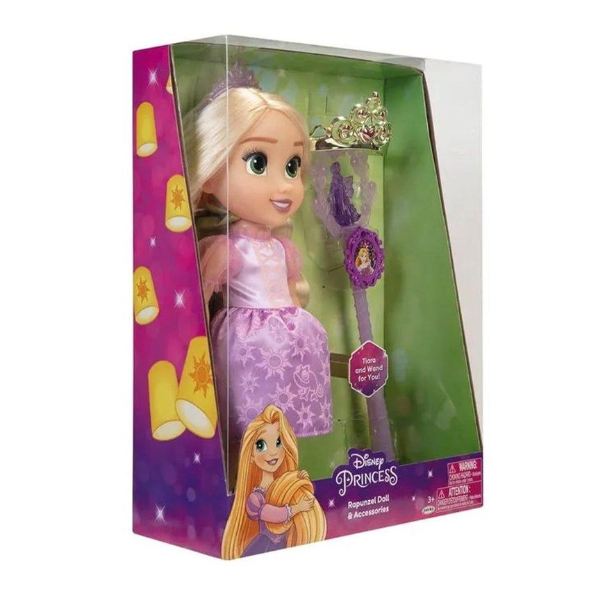Boneca Multikids Princesa Da Disney Rapunzel Com Varinha E Tiara - imagem 3