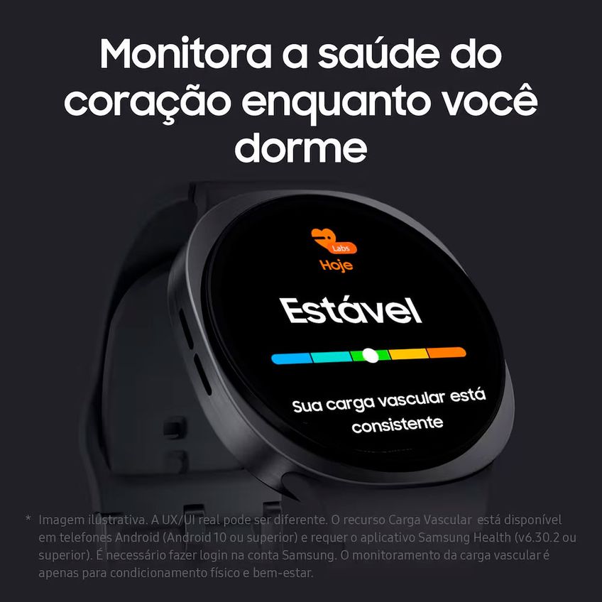 Smartwatch Galaxy Watch 8 44mm LTE Tela Cristal Safira GPS Samsung - imagem 5