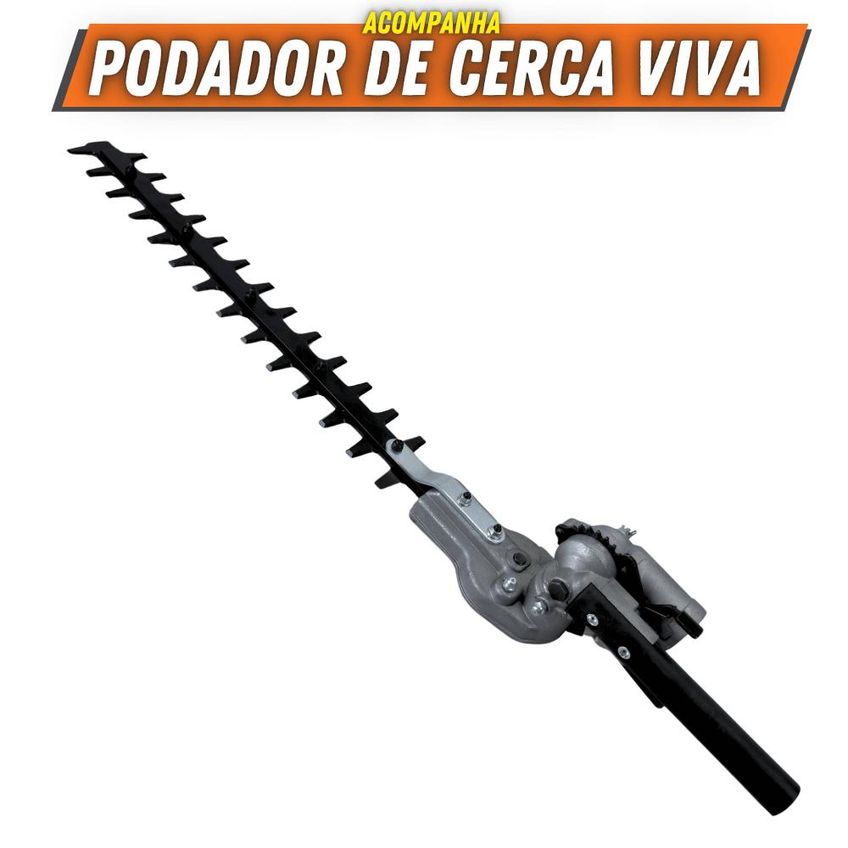 Podador de Árvores Duratork DPG520L à Gasolina 52cc 2,5HP 2T 10500RPM para Poda de Árvores com Sabre 30cm e Alcance de 5m + EPI + Aparador Cerca V - imagem 3
