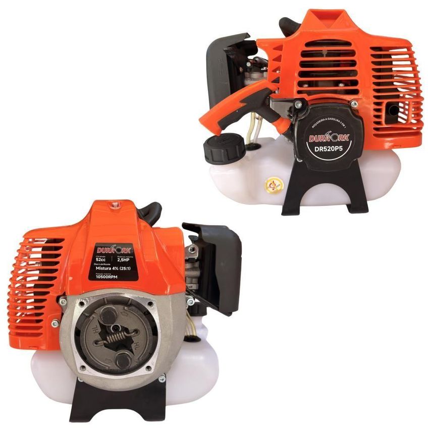 Roçadeira Lateral À Gasolina 6 Em 1 Dr520p5 Profissional Motor 2 Tempos 52cc 2,5hp 10500 Rpm - imagem 3