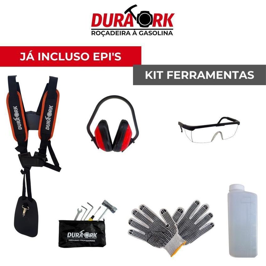 Roçadeira Lateral À Gasolina 5 Em 1 Dr620p56p Motor 2 Tempos 62cc 3hp Easy Start Tanque 1,2l - imagem 3