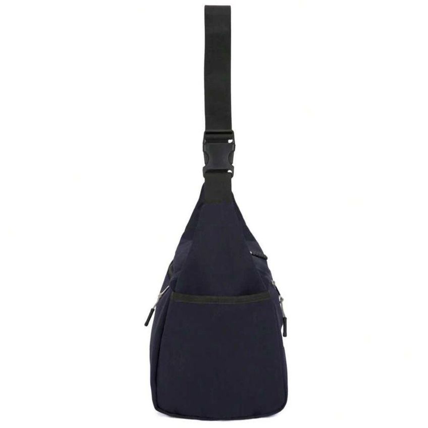 Bolsa Esportiva Transversal Com Nécessaire Nylon Preto Unissex Para Academia E Viagem - imagem 3