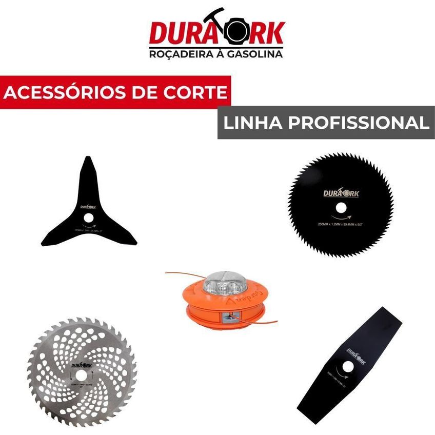 Roçadeira DR520P5 5 em 1 Lateral 30cm 2,5HP Profissional com Lâmina Uso Gasolina - imagem 2