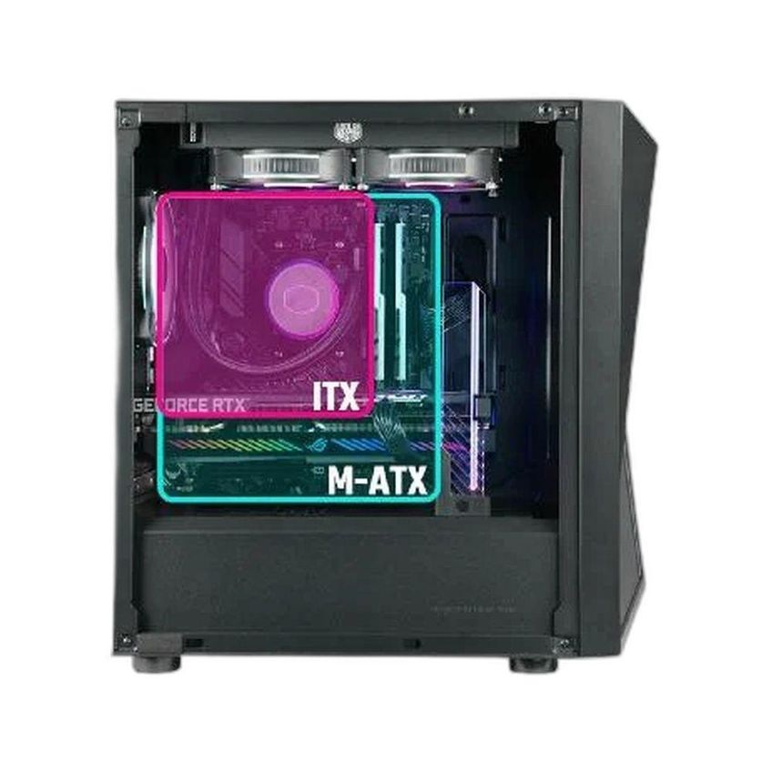 Gabinete Cooler Master Cmp 320l Micro Atx Aço Com Vidro Preto Cp320-kgnn-s03 - imagem 3