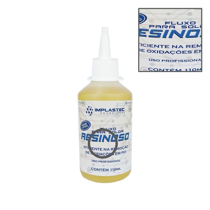 Fluxo Resinoso Mais Ativo Para Remoção De Oxidações 110ml Implastec - imagem 3