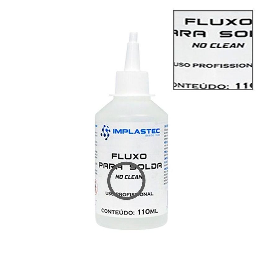 Fluxo De Solda No Clean Não Requer Limpeza Após Soldagem Transparente Implastec - imagem 4