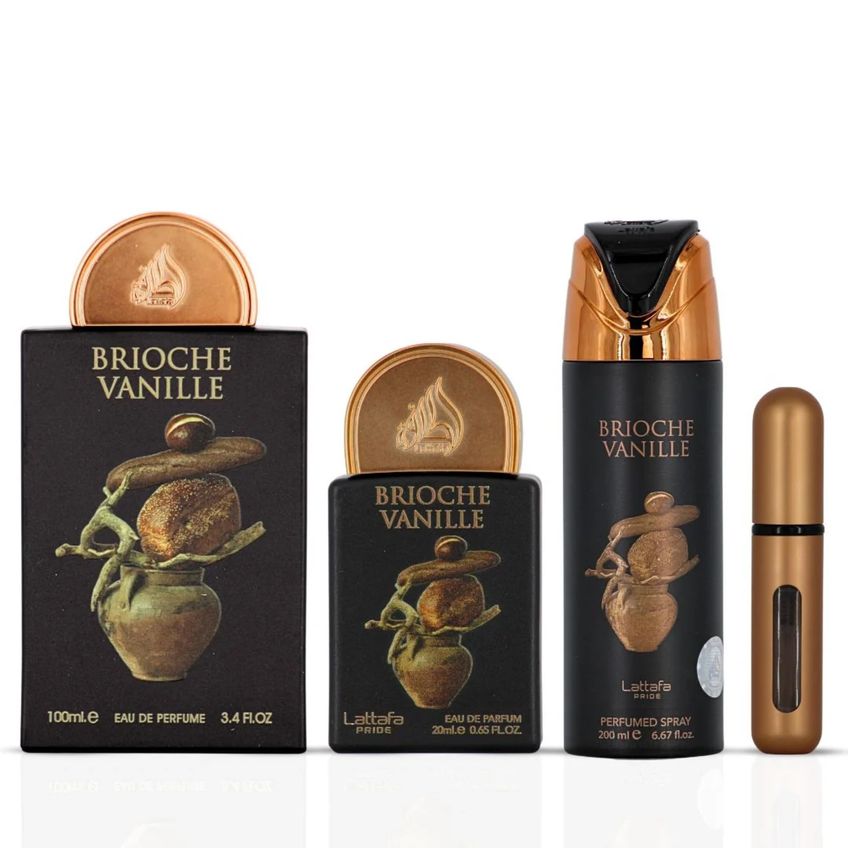 Kit De Perfume Lattafa Brioche Vanille Unissex 320 Ml - imagem 3