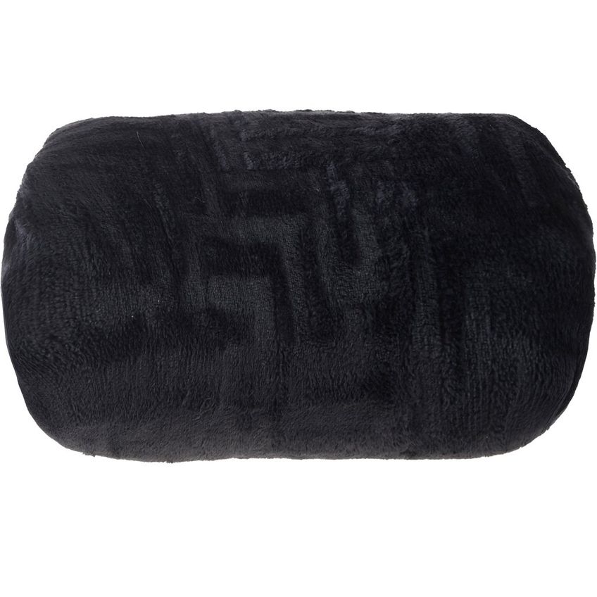 Manta Casal Brushed Flannel 180x220cm 100% Poliéster Tessi Preto - imagem 2