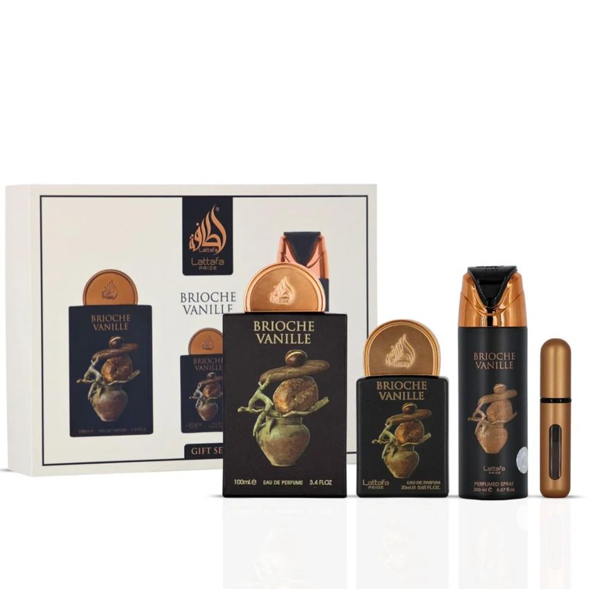 Kit De Perfume Lattafa Brioche Vanille Unissex 320 Ml - imagem 4