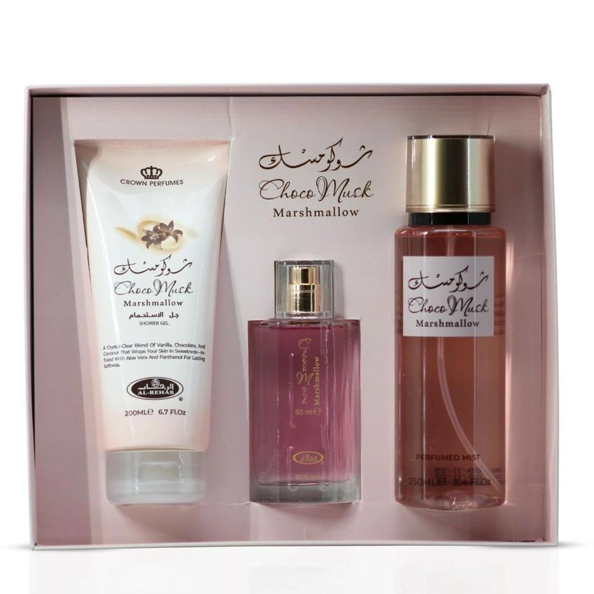 Al-rehab Choco Musk Marshmallow Kit Presente Com 3 Peças - imagem 2