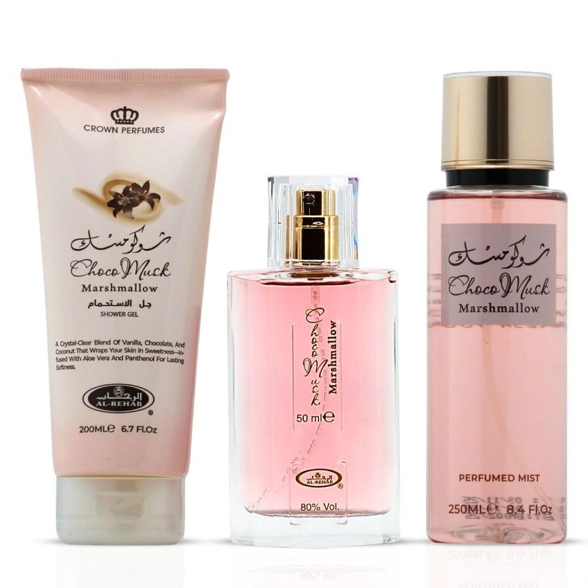 Al-rehab Choco Musk Marshmallow Kit Presente Com 3 Peças - imagem 3