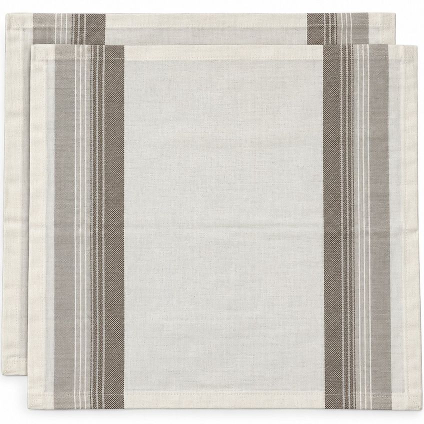 Jogo De Guardanapos Fio Tinto 2 Peças 40x40cm 100% Algodão Tessi Classic Fendi - imagem 5