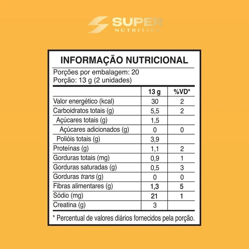 Super Nutrition Caramelo Creatina Mousse De Maracujá 220g - imagem 2