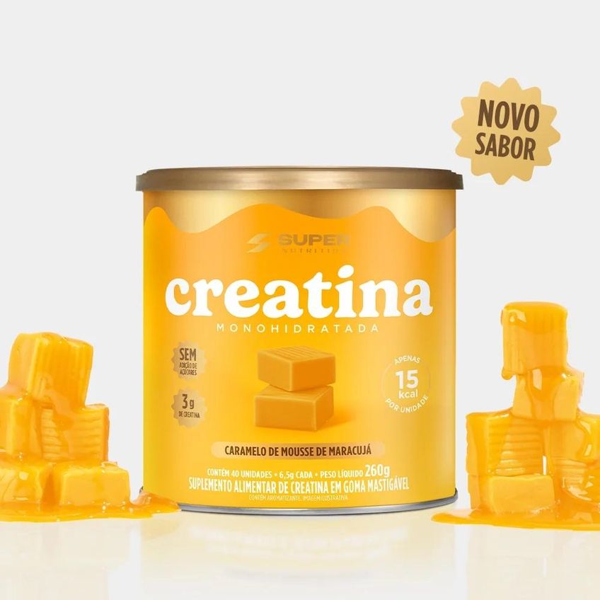 Super Nutrition Caramelo Creatina Mousse De Maracujá 220g - imagem 3