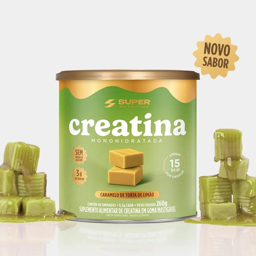 Super Nutrition Caramelo Creatina Torta De Limão 260g - imagem 2