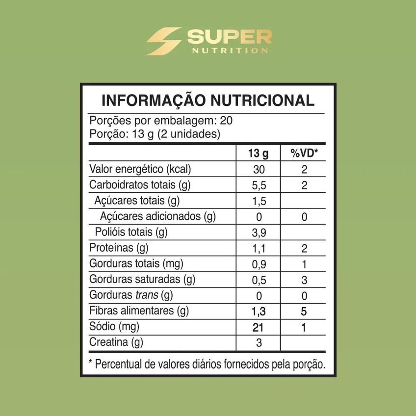 Super Nutrition Caramelo Creatina Torta De Limão 260g - imagem 4