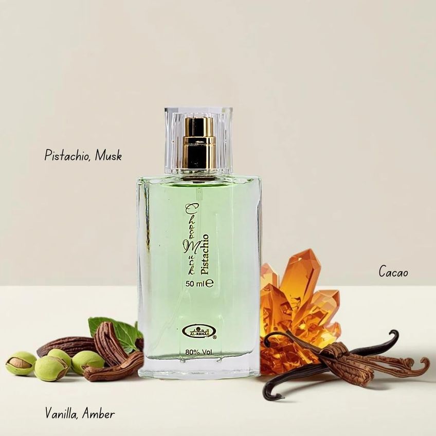 Kit De Presente De Perfume Al-rehab Choco Musk Pistachio 3 Peças - imagem 4