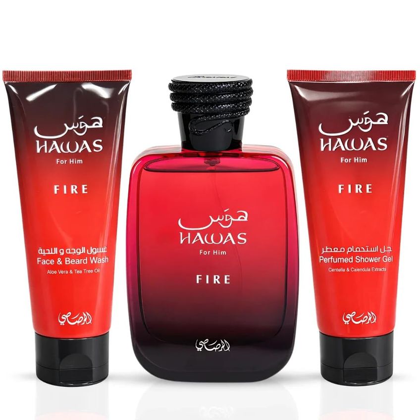 Kit Presente Rasasi Hawas Fire Eau De Parfum Masculino 100 Ml - imagem 2