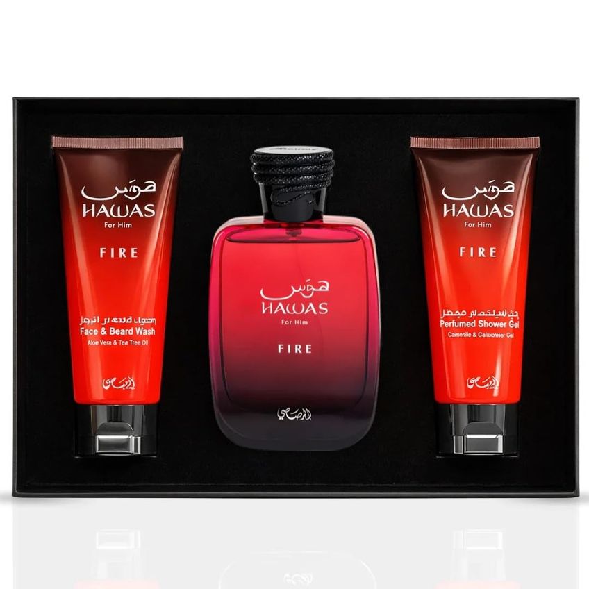 Kit Presente Rasasi Hawas Fire Eau De Parfum Masculino 100 Ml - imagem 3