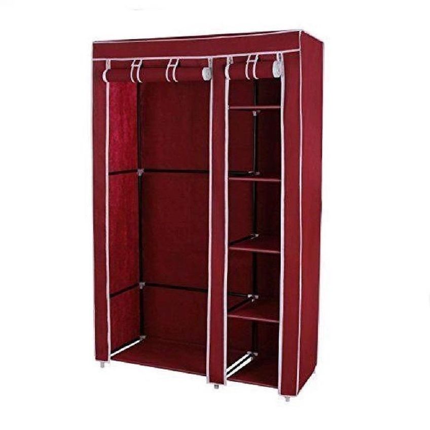 Guarda Roupa Portátil MB 5 Prateleiras Sem Portas Metal Marrom 110cm - imagem 3