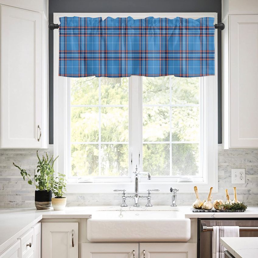 Cortina De Janela Valance Buling Design Tradicional De Edredão - imagem 2