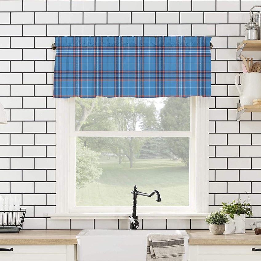 Cortina De Janela Valance Buling Design Tradicional De Edredão - imagem 4