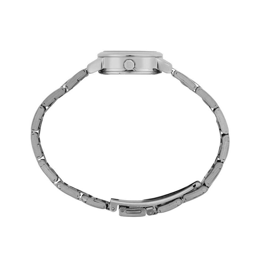 Relógio Feminino Caixa Pequena Prata Analógico Aço Inox Azul Mondaine 25mm - imagem 4