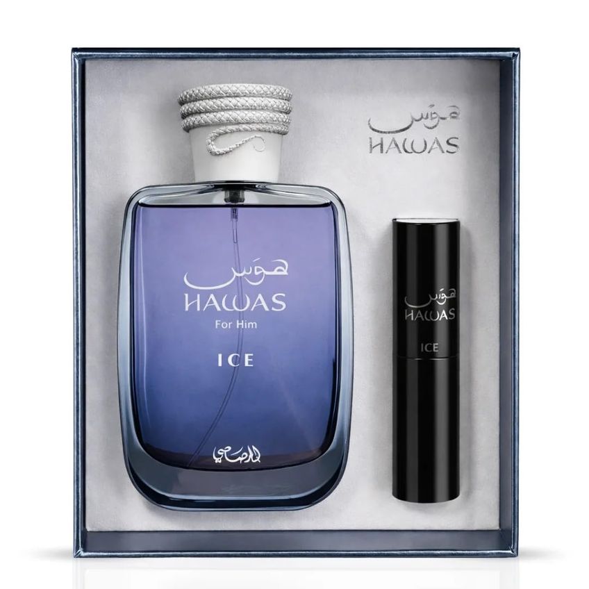Perfume Rasasi Hawas Ice Men 108 Ml Kit De Viagem - imagem 3