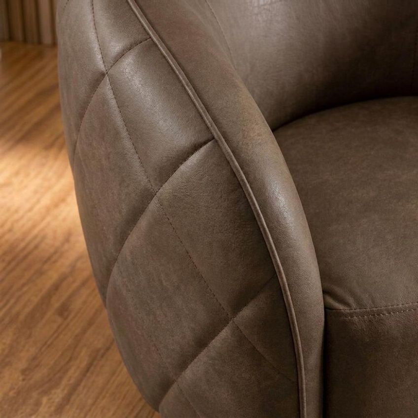 Poltrona Decorativa Essence Com Matelassê Courino Milani Movelaria - imagem 3
