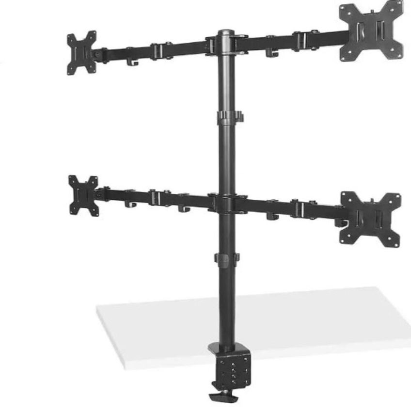 Suporte De Mesa Para 4 Monitores Topen Home Aço Reforçado E Compatível Com Vesa - imagem 2