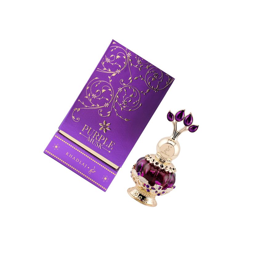 Perfume Khadlaj Purple Musk Concentrado De Óleo Concentrado 20ml Para Mulheres - imagem 3