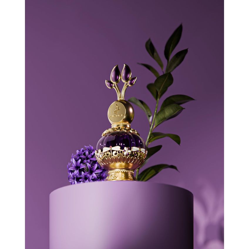 Perfume Khadlaj Purple Musk Concentrado De Óleo Concentrado 20ml Para Mulheres - imagem 4