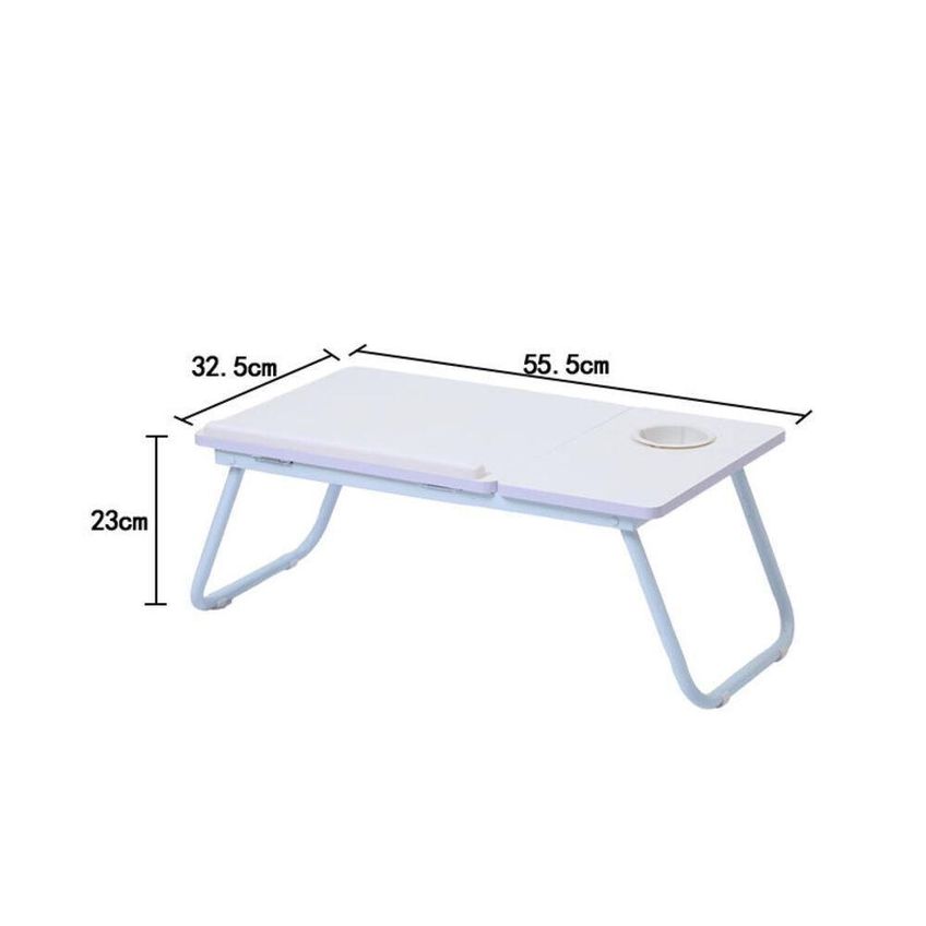 Suporte Para Notebook Retangular Mesa Dobrável Ajustável Moderno MDF 32.5cm Branco Huihong - imagem 5