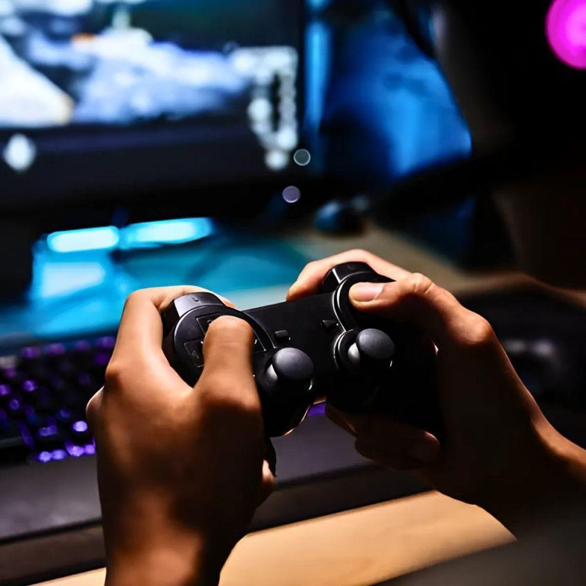 Controle USB para PC Utimix FR-202 Joystick Dualshock Analógico com Vibração Gamer Preto - imagem 4
