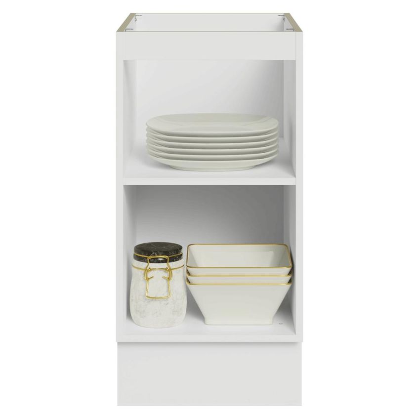 Balcão De Cozinha 40 Cm 1 Porta (sem Tampo) Branco/crema Vik Madesa - imagem 5