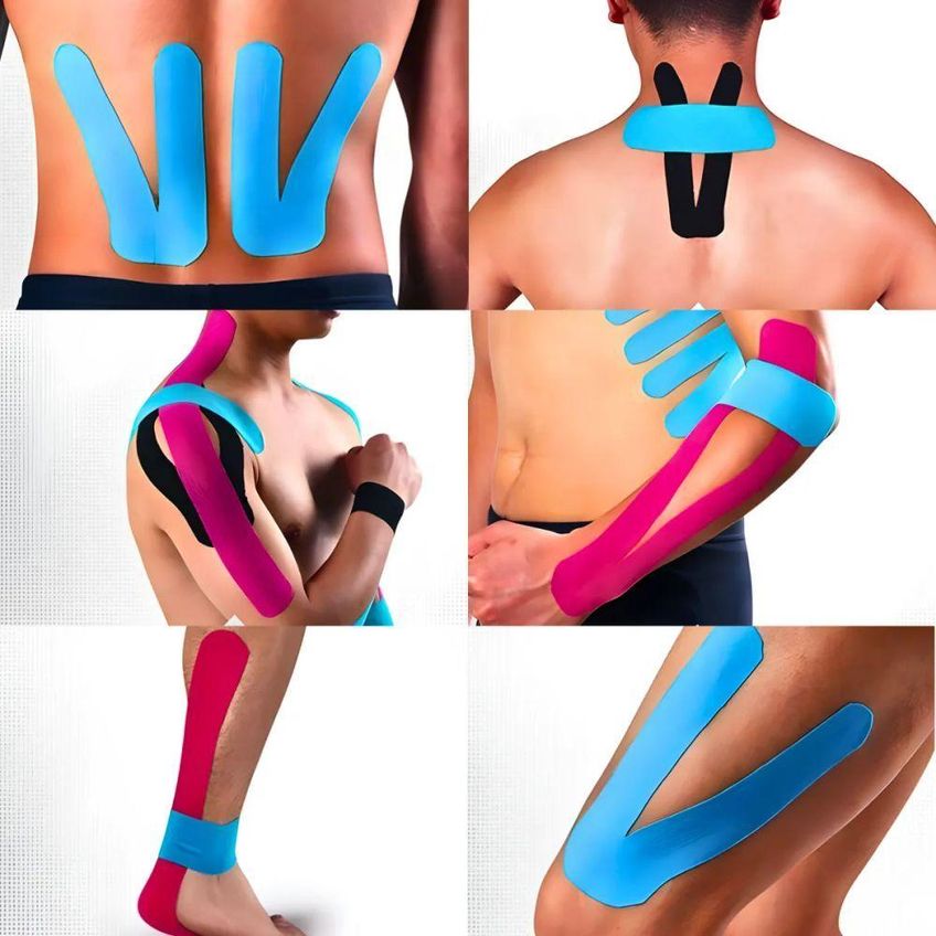 Fita De Cinesiologia Utimix Bandagem Adesiva Elástica Para Esporte Fisioterapia Alívio Muscular - imagem 4