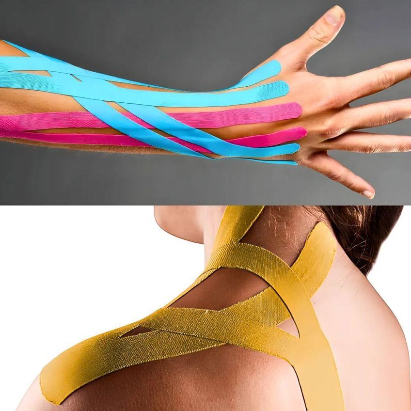 Fita De Cinesiologia Utimix Bandagem Adesiva Elástica Para Esporte Fisioterapia Alívio Muscular - imagem 3